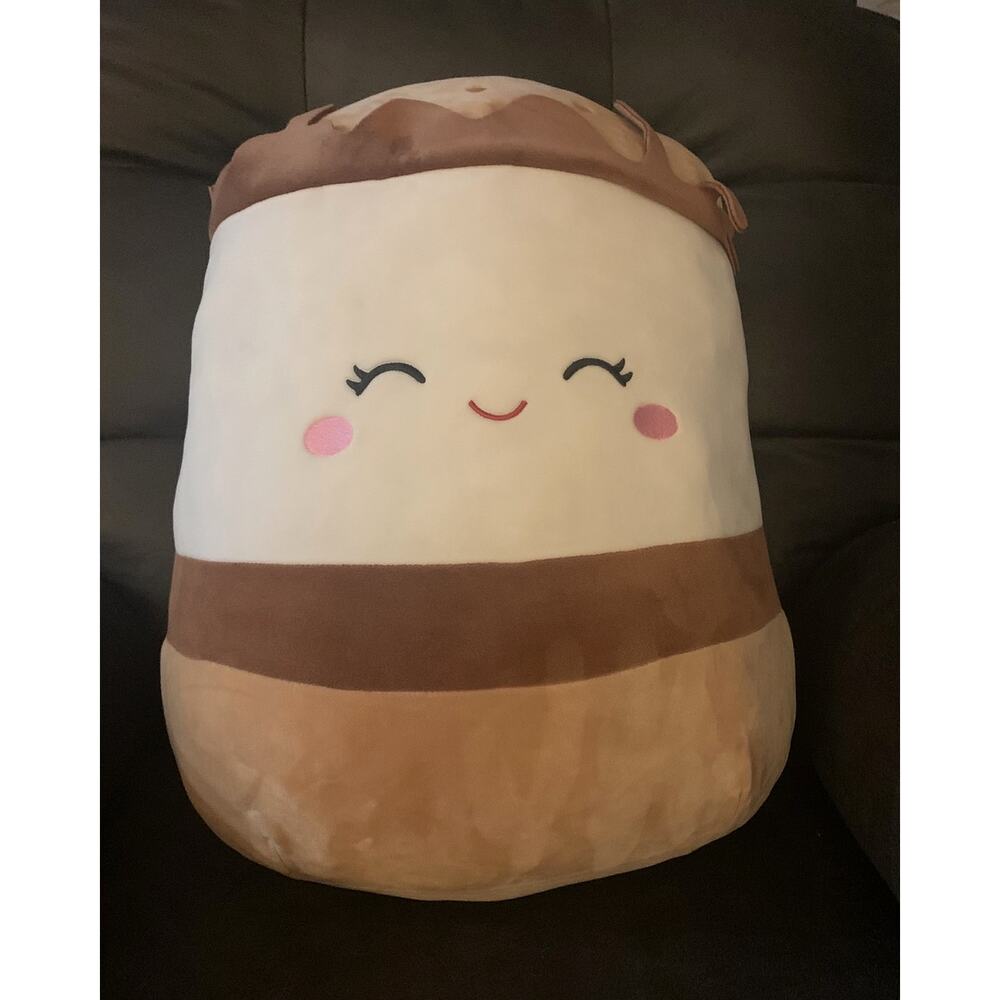 Squishmallow Carmelita the S'More Jumbo Size 18" Soft Plush Toy Pillow